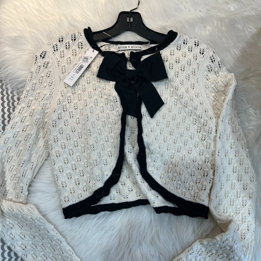 Alice + Olivia Cardigan with Bow